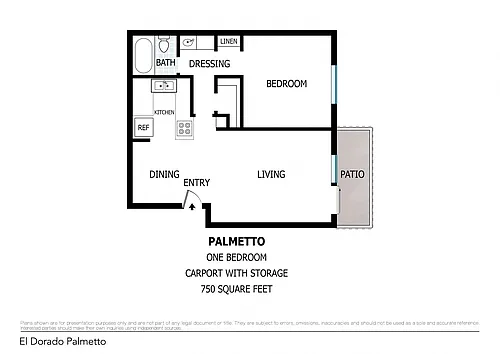 Floor plan One Bedroom