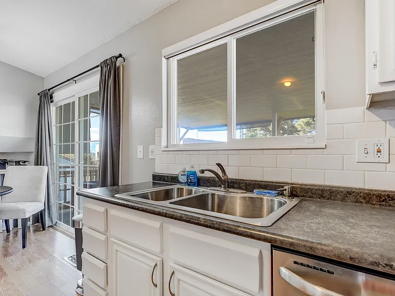 Open kitchen with plenty of natural light!