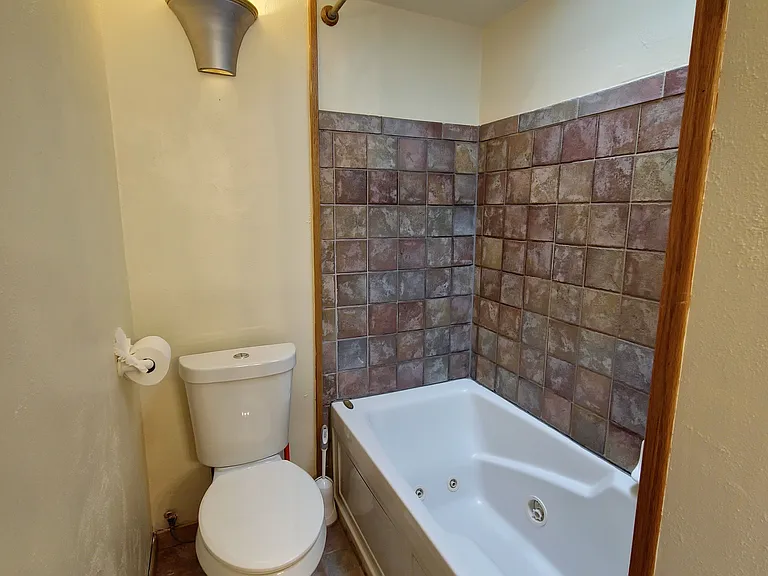 Bath and shower with skylight