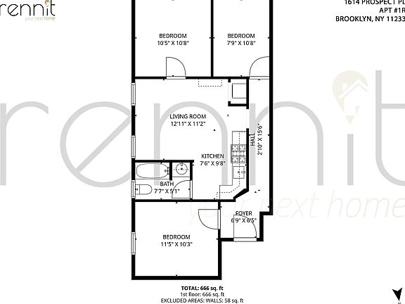 2nd image of 1614 Prospect Pl #1B