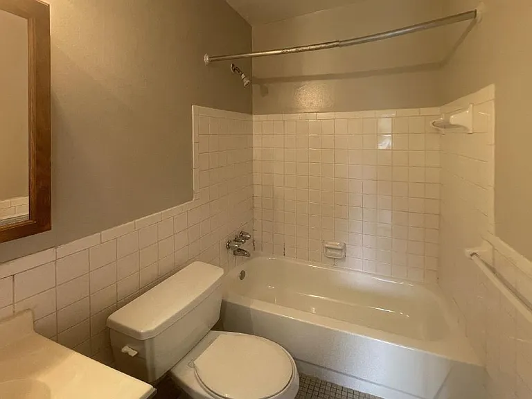 2 bed 1 Bath typical Bathroom