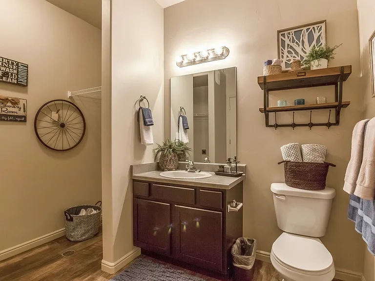 Model Guest Bathroom and Laundry Area