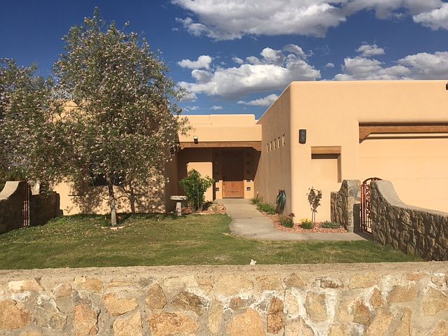 front yard and courtyard