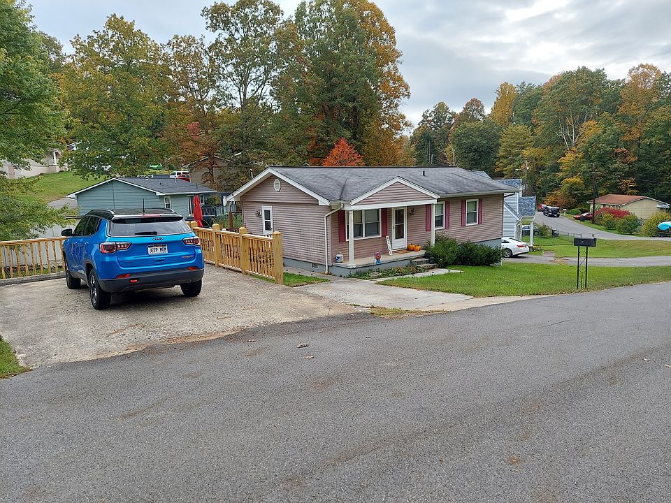 Driveway has parking for 2 and raised parking pad has space for 1-2