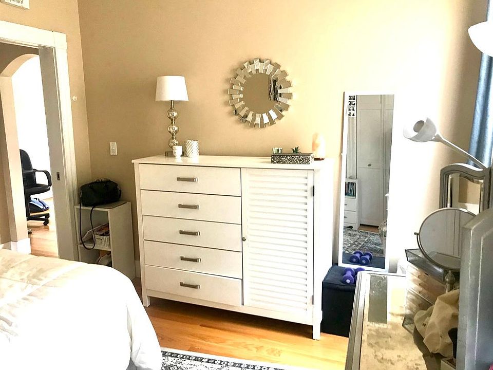 Bedroom with room for large bureau