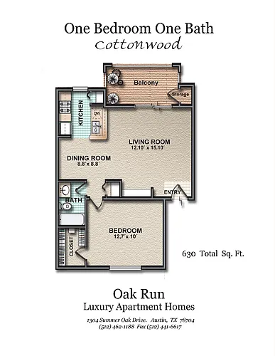 Floor plan Cottonwood