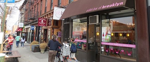 right off Myrtle Ave shops