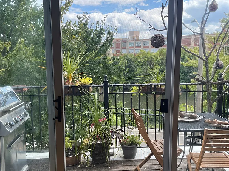 View of the river from the kitchen