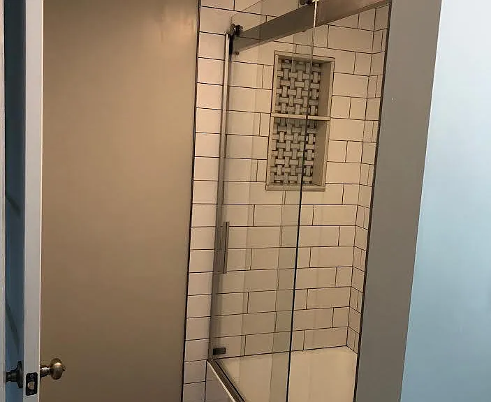 Double shelf niche for your shampoo, etc.