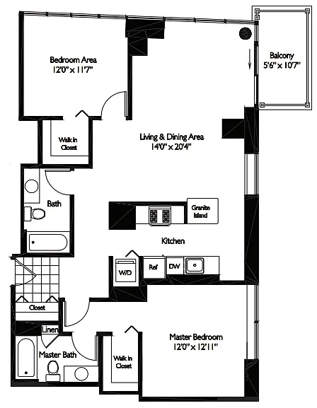 Floor plan 2 BEDROOM 11 - TIDES