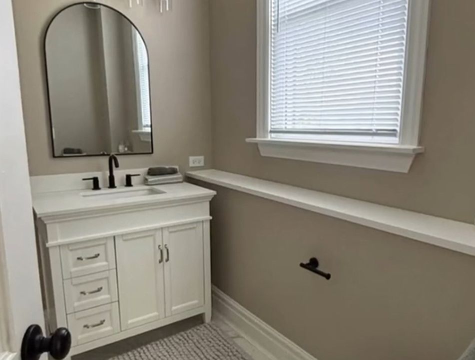 Washer and dryer included.