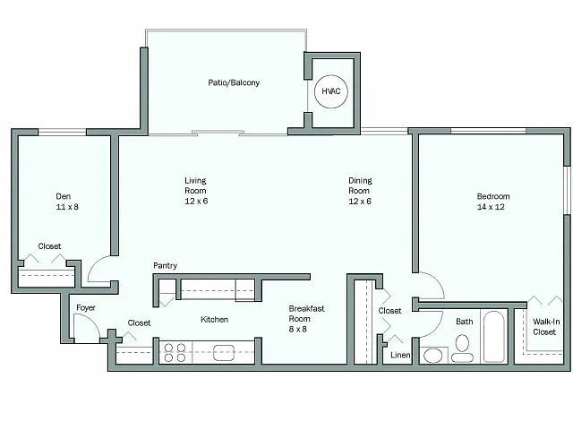 Floor plan Ashley - Den