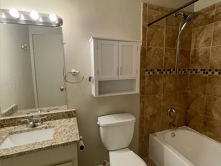 Master bath, new tub, new sink, new granite counter