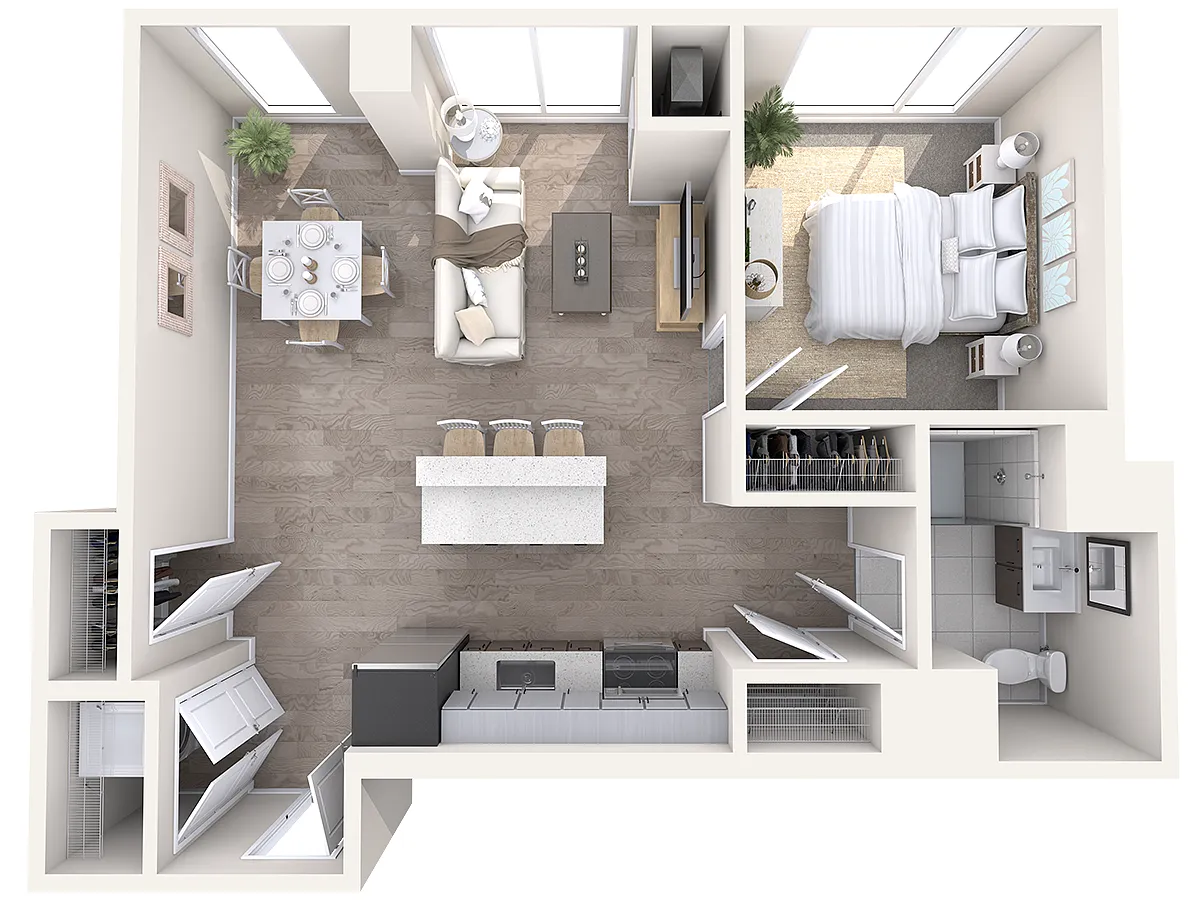 Floor plan Watermark B1-1.14