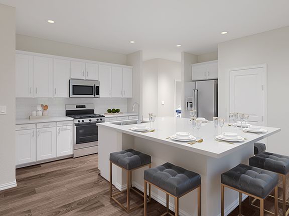Enjoy having company sit at the island while you cook.