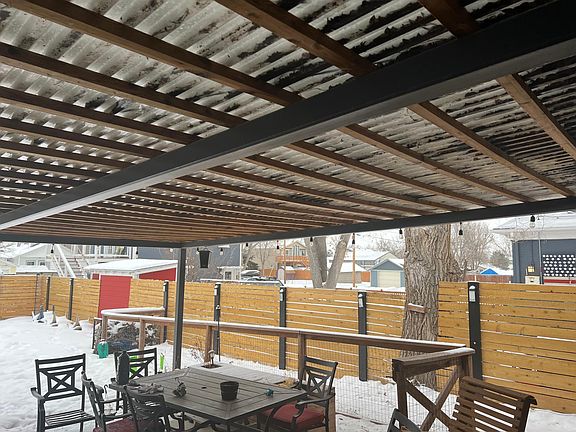Covered patio.