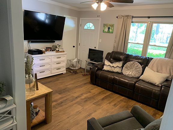 Living room and front door