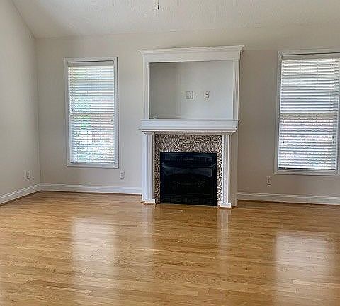 Family Room with gas logs