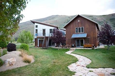 Back of home from garden area