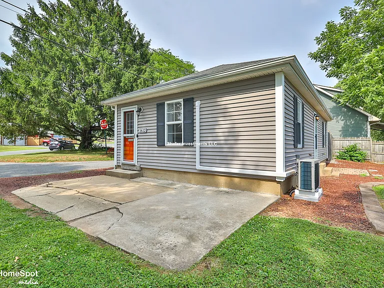 Front Door and a view of the yard