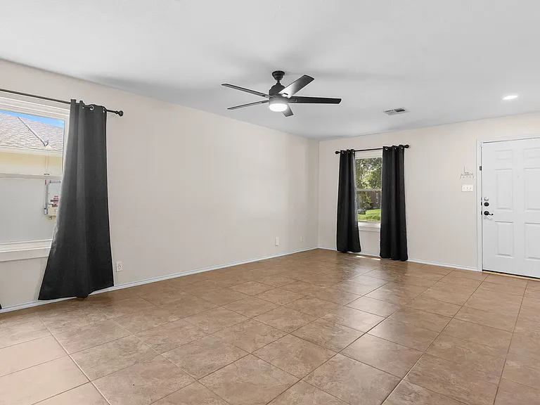 Living room view from hallway