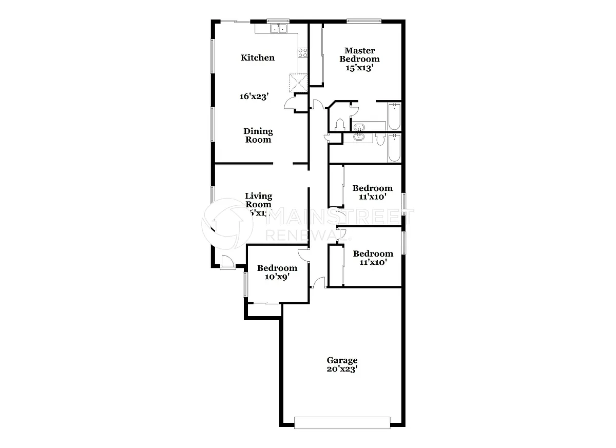 Floor Plan - 2841 W Angela Dr