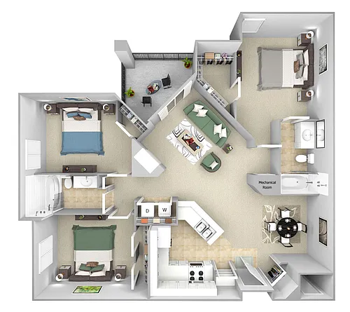 Floor plan C1 (The Chesapeake)