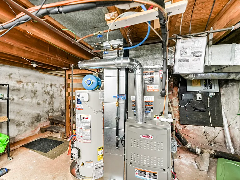 basement with mechanicals