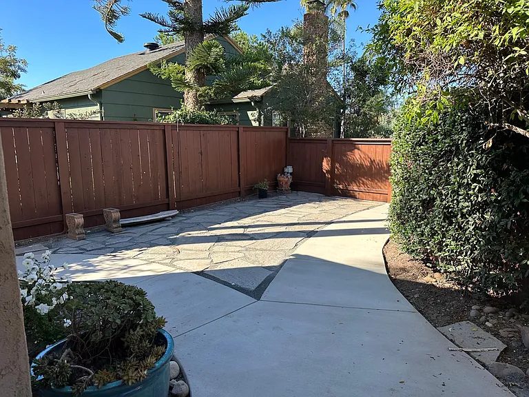 Large front courtyard