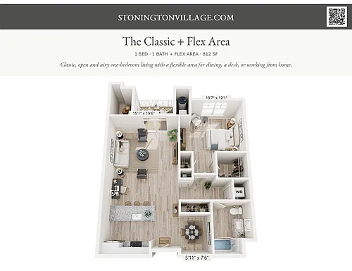 Floor plan The Classic + Flex Area