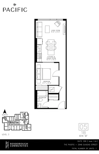 Floor plan 1 bedroom 1 bath 1 Bed 1 Bath 6