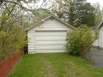 Garage with shop bench for your projects.