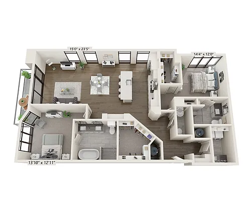 Floor plan Brick 1659
