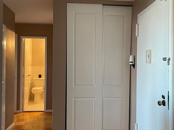 Front entrance, closet