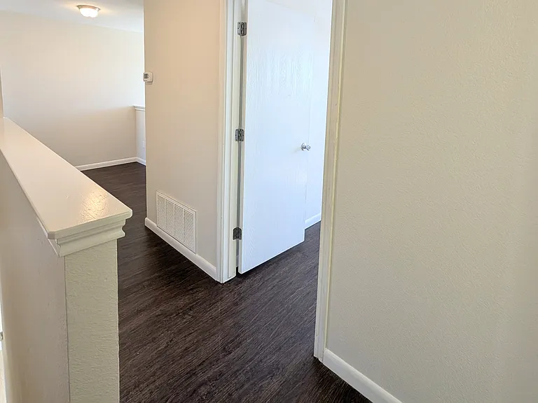 Upstairs hallway with small lofty area