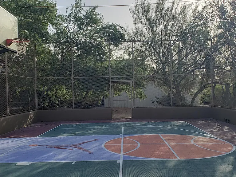 Full size fenced Sport court