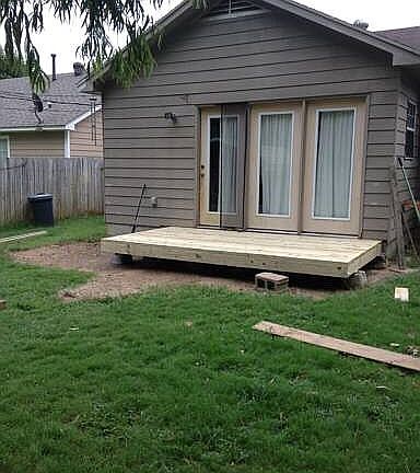 Back door w/ French windows