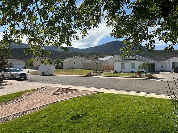View of mountains from front of house