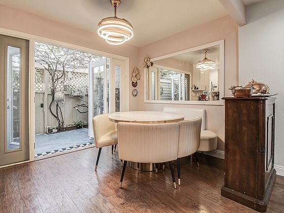 dining room and patio