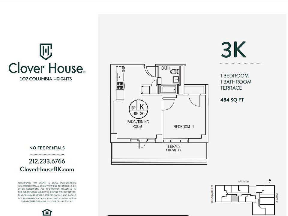 2nd image of 107 Columbia Hts APT 3K