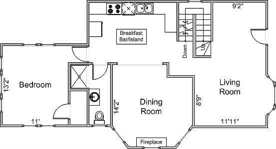 Main Floorplan For 911 Delaplaine Ct