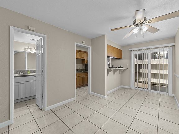 Unit living space at Olive Tree Townhomes in Costa Mesa, CA