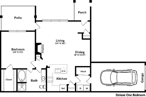 Floor plan The Creekside (A1)