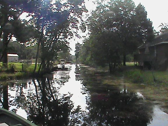 down the canal