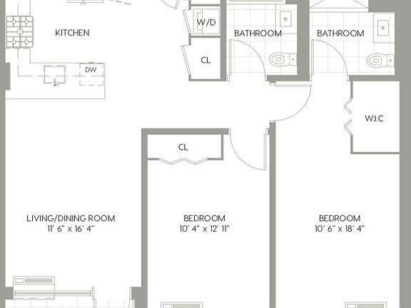 2nd image of 1401 Broadway APT 5D