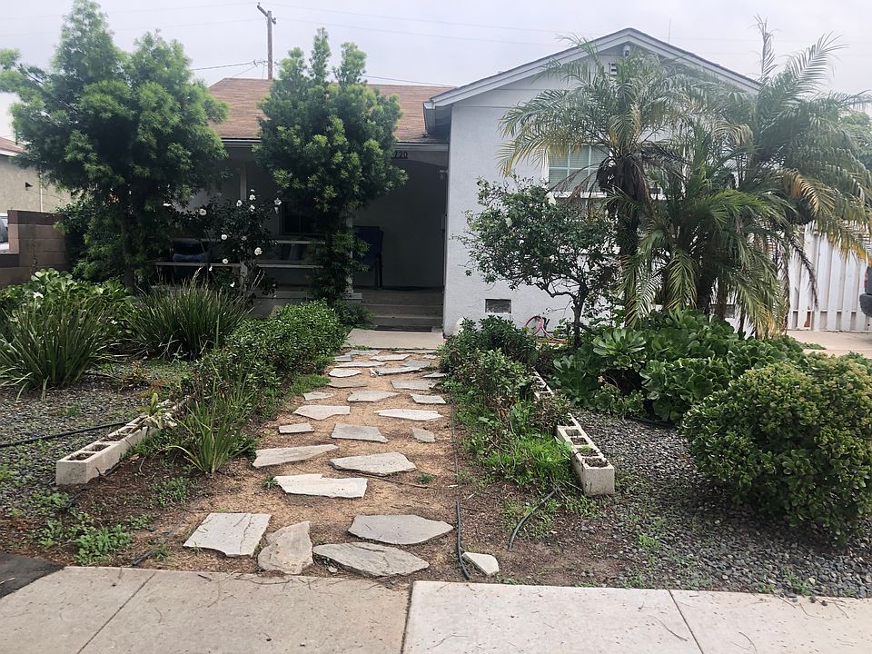Large porch with walkway