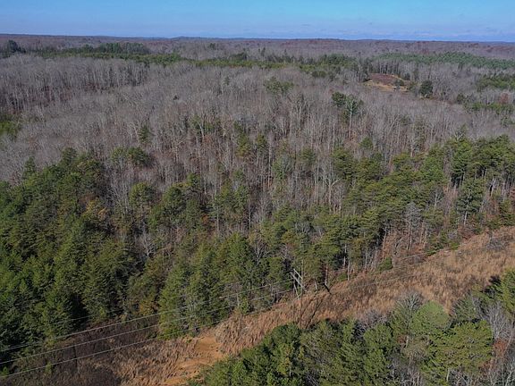 Aerial drone view from the east boundary looking across the property to the west
