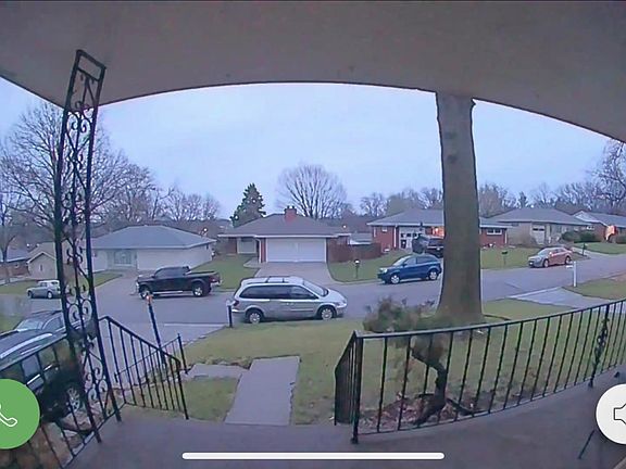 View from front door with Ring Door bell