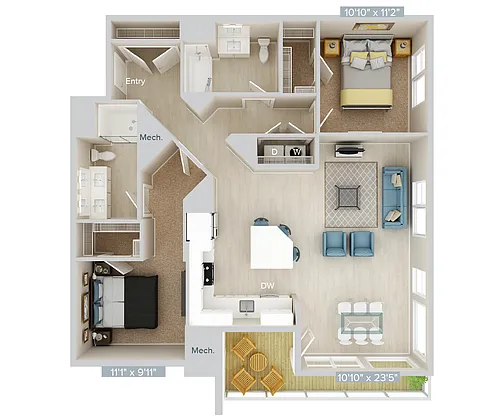 Floor plan BM15-1263-1158