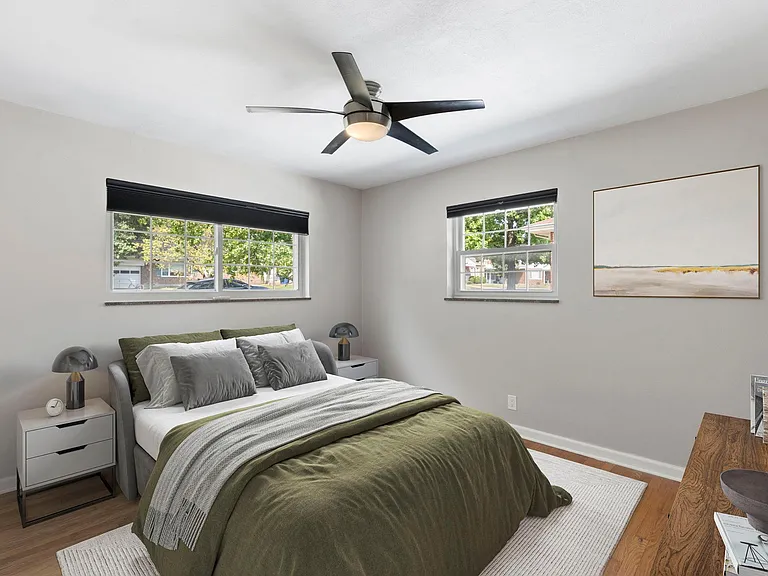Bedroom 1, virtually staged